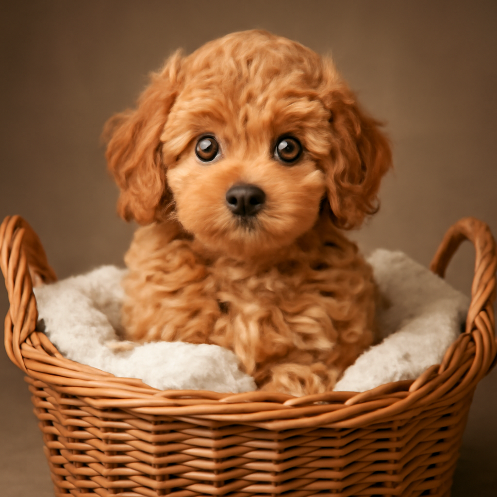Cavapoo i korg