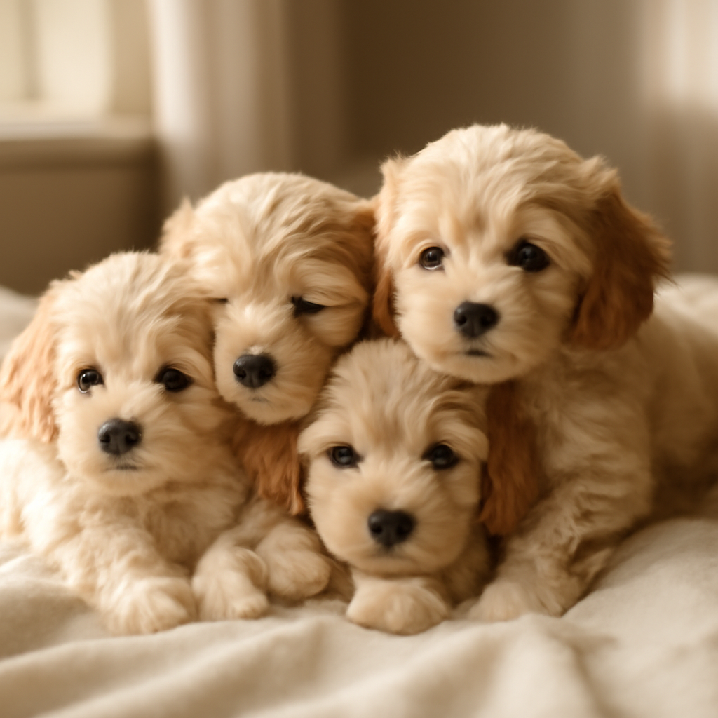 Cavapoo-valpar tillsammans